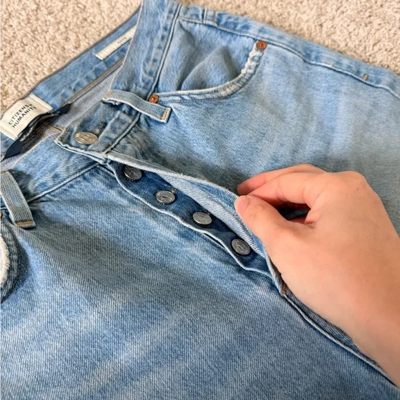 Citizens Of Humanity Annina Straight Leg Full Length Jenas in Blue Size 26 - Picture 5 of 10